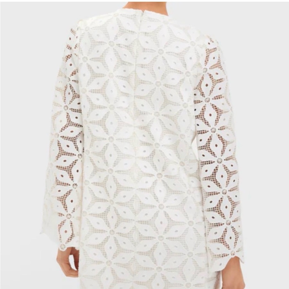 TUCKERNUCK $248 White Floral Lace Camilla Dress, Size M - Picture 5 of 15